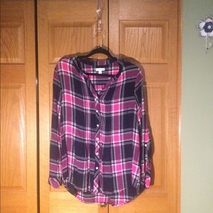 Plaid Button down